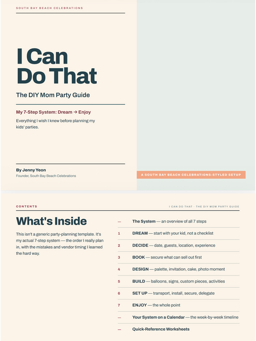 I Can Do That: The DIY Mom Party Guide (29 Pages)